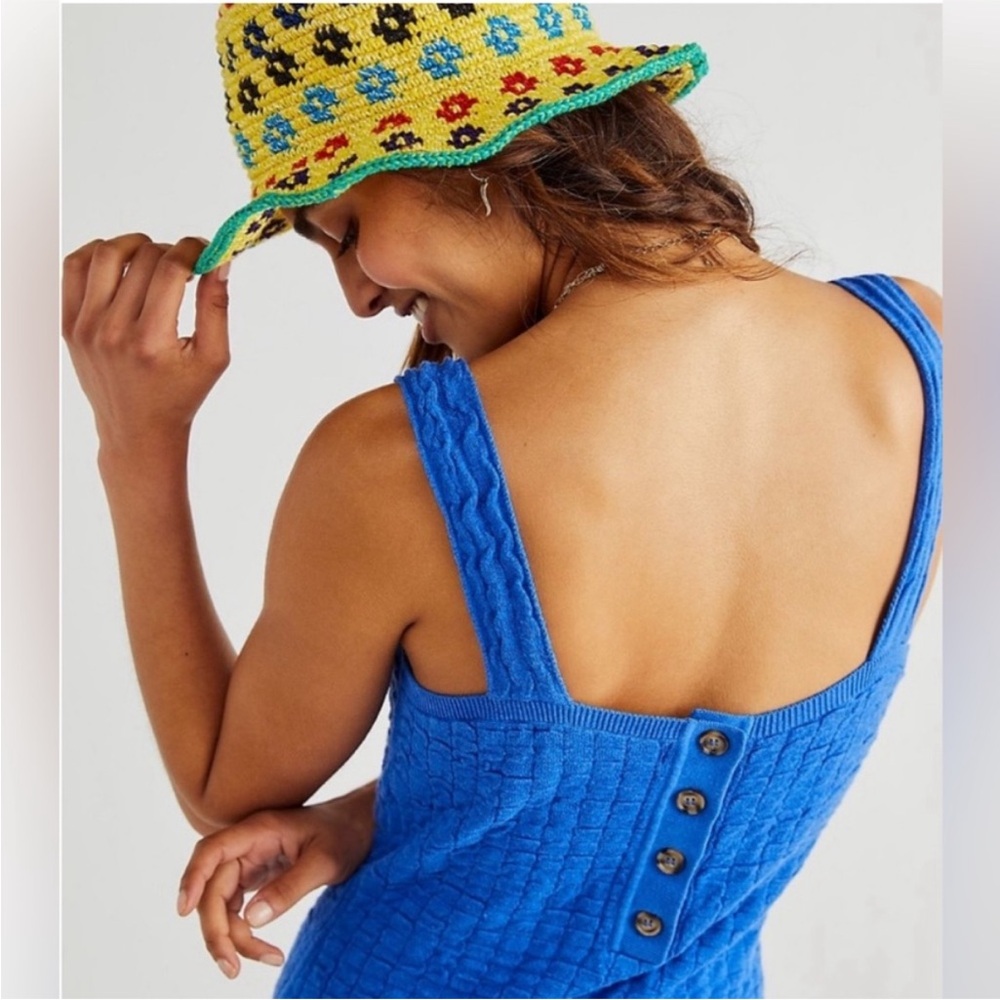 Free People Beach Blue Mini Dress – Size XS